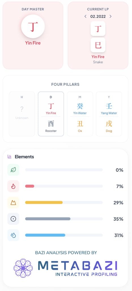 David Ellison BaZi Chart