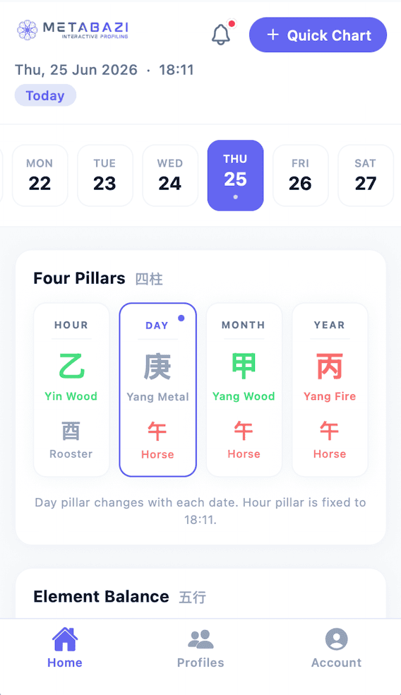 Meta BaZi iOS App
